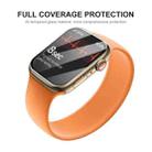 5 PCS ENKAY Hat-Prince 3D Curved Edge Full Coverage Full Tempered Glass HD Screen Protector Film For Apple Watch Series 7 45mm(Transparent) - 3