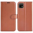 For Huawei nova Y60 Litchi Texture Horizontal Flip Protective Case with Holder & Card Slots & Wallet(Brown) - 1