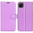 For Huawei nova Y60 Litchi Texture Horizontal Flip Protective Case with Holder & Card Slots & Wallet(Purple) - 1