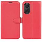 For Huawei nova 9 Litchi Texture Horizontal Flip Protective Case with Holder & Card Slots & Wallet(Red) - 1