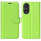 For Huawei nova 9 Litchi Texture Horizontal Flip Protective Case with Holder & Card Slots & Wallet(Green) - 1