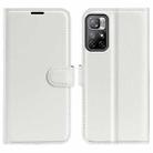 For Xiaomi Redmi Note 11 Litchi Texture Horizontal Flip Protective Case with Holder & Card Slots & Wallet(White) - 1