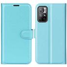 For Xiaomi Redmi Note 11 Litchi Texture Horizontal Flip Protective Case with Holder & Card Slots & Wallet(Blue) - 1