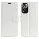 For Xiaomi Redmi Note 11 Pro / Note 11 Pro+ Litchi Texture Horizontal Flip Protective Case with Holder & Card Slots & Wallet(White) - 1