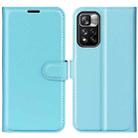 For Xiaomi Redmi Note 11 Pro / Note 11 Pro+ Litchi Texture Horizontal Flip Protective Case with Holder & Card Slots & Wallet(Blue) - 1