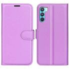 For OPPO K9 Pro Litchi Texture Horizontal Flip Protective Case with Holder & Card Slots & Wallet(Purple) - 1