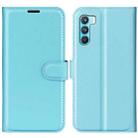 For OPPO K9 Pro Litchi Texture Horizontal Flip Protective Case with Holder & Card Slots & Wallet(Blue) - 1