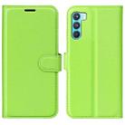 For OPPO K9 Pro Litchi Texture Horizontal Flip Protective Case with Holder & Card Slots & Wallet(Green) - 1