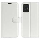 For OPPO Realme 8i Litchi Texture Horizontal Flip Protective Case with Holder & Card Slots & Wallet(White) - 1