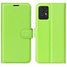 For OPPO Realme 8i Litchi Texture Horizontal Flip Protective Case with Holder & Card Slots & Wallet(Green) - 1