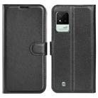 For OPPO Realme Narzo 50i Litchi Texture Horizontal Flip Protective Case with Holder & Card Slots & Wallet(Black) - 1