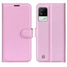 For OPPO Realme Narzo 50i Litchi Texture Horizontal Flip Protective Case with Holder & Card Slots & Wallet(Pink) - 1