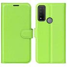 For TCL 20 R 5G Litchi Texture Horizontal Flip Phone Protective Case with Holder & Card Slots & Wallet(Green) - 1