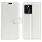 For ZTE Blade V30 Litchi Texture Horizontal Flip Phone Protective Case with Holder & Card Slots & Wallet(White) - 1