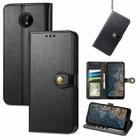 For Nokia C20 Solid Color Leather Buckle Phone Case(Black) - 1