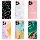 For iPhone 12 Laser Marble TPU Phone Case(Pink) - 7