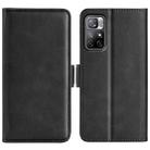For Xiaomi Redmi Note 11 Global / Note 11S Dual-side Magnetic Buckle Leather Phone (Black) - 1