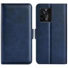 For ZTE Blade V30 Dual-side Magnetic Buckle Horizontal Flip Phone Leather Case with Holder & Card Slots & Wallet(Dark Blue) - 1