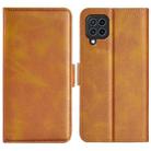 For Samsung Galaxy F22 Dual-side Magnetic Buckle Horizontal Flip Leather Case with Holder & Card Slots & Wallet(Yellow) - 1