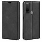 For Xiaomi Redmi Note 11 Pro / Note 11 Pro+ Retro-skin Magnetic Suction Leather Case with Holder & Card Slots & Wallet(Black) - 1