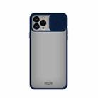 For iPhone 13 Pro Max MOFI Translucent Frosted PC + TPU Phone Case(Blue) - 1