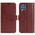 For Samsung Galaxy M22 R64 Texture Single Horizontal Flip Protective Case with Holder & Card Slots & Wallet& Photo Frame(Brown) - 1