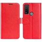 For TCL 20 R 5G R64 Texture Single Horizontal Flip Phone Protective Case with Holder & Card Slots & Wallet& Photo Frame(Red) - 1