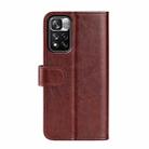 For Xiaomi Redmi Note 11 Pro / Note 11 Pro+ R64 Texture Single Horizontal Flip Protective Case with Holder & Card Slots & Wallet & Photo Frame(Brown) - 3