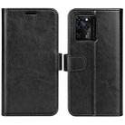 For ZTE Blade V30 R64 Texture Single Horizontal Flip Phone Protective Case with Holder & Card Slots & Wallet& Photo Frame(Black) - 1