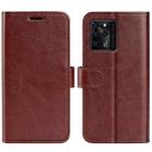 For ZTE Blade V30 R64 Texture Single Horizontal Flip Phone Protective Case with Holder & Card Slots & Wallet& Photo Frame(Brown) - 1