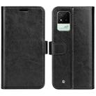 For OPPO Realme Narzo 50i R64 Texture Single Horizontal Flip Protective Case with Holder & Card Slots & Wallet & Photo Frame(Black) - 1