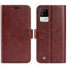 For OPPO Realme Narzo 50i R64 Texture Single Horizontal Flip Protective Case with Holder & Card Slots & Wallet & Photo Frame(Brown) - 1