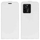 For ZTE Blade V30 R64 Texture Single Vertical Flip Leather Protective Case with Card Slots & Photo Frame(White) - 1