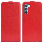 For OPPO K9 Pro R64 Texture Single Vertical Flip Leather Protective Case with Card Slots & Photo Frame(Red) - 1