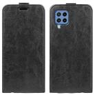 For Samsung Galaxy M22 R64 Texture Single Vertical Flip Leather Protective Case with Card Slots & Photo Frame(Black) - 1