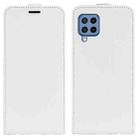 For Samsung Galaxy M22 R64 Texture Single Vertical Flip Leather Protective Case with Card Slots & Photo Frame(White) - 1