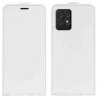 For OPPO Realme 8i R64 Texture Single Vertical Flip Leather Protective Case with Card Slots & Photo Frame(White) - 1