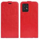 For OPPO Realme 8i R64 Texture Single Vertical Flip Leather Protective Case with Card Slots & Photo Frame(Red) - 1