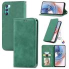 For OPPO  K9 Pro Retro Skin Feel Magnetic Horizontal Flip Leather Case with Holder & Card Slots & Wallet & Photo Frame(Green) - 1