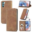 For OPPO  K9 Pro Retro Skin Feel Magnetic Horizontal Flip Leather Case with Holder & Card Slots & Wallet & Photo Frame(Brown) - 1