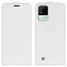 For OPPO Realme Narzo 50i R64 Texture Vertical Flip Leather Case with Card Slots & Photo Frame(White) - 1