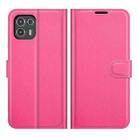 For Motorola Edge 20 lite 5G Litchi Texture Horizontal Flip Phone Protective Case with Holder & Card Slots & Wallet(Rose Red) - 1