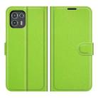 For Motorola Edge 20 lite 5G Litchi Texture Horizontal Flip Phone Protective Case with Holder & Card Slots & Wallet(Green) - 1