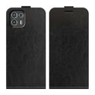 For Motorola Edge 20 lite R64 Texture Single Vertical Flip Leather Phone Protective Case with Card Slots & Photo Frame(Black) - 1