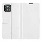 For Motorola Edge 20 lite R64 Texture Single Horizontal Flip Phone Protective Case with Holder & Card Slots & Wallet& Photo Frame(White) - 1