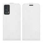 For Motorola Edge 20 Pro R64 Texture Single Vertical Flip Leather Phone Protective Case with Card Slots & Photo Frame(White) - 1