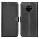 For Nokia G50 Litchi Texture Horizontal Flip Protective Case with Holder & Card Slots & Wallet(Black) - 1