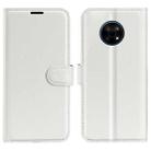 For Nokia G50 Litchi Texture Horizontal Flip Protective Case with Holder & Card Slots & Wallet(White) - 1