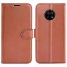 For Nokia G50 Litchi Texture Horizontal Flip Protective Case with Holder & Card Slots & Wallet(Brown) - 1