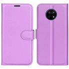 For Nokia G50 Litchi Texture Horizontal Flip Protective Case with Holder & Card Slots & Wallet(Purple) - 1